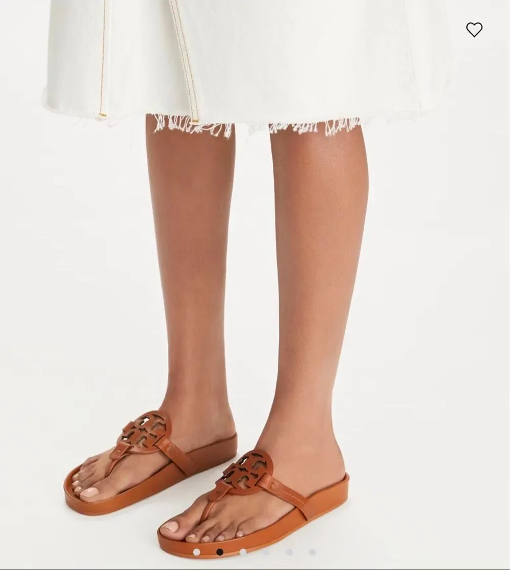 Tory Burch MILLER CLOUD SANDAL in Bourbon Miele Size US 9 $225